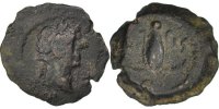 Dichalque Monnaie, Trajan, Dichalkon, Alexandrie, Bronze -