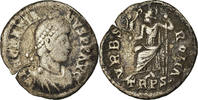 Silique Monnaie, Gratien, Trèves, Argent, RIC:27f -