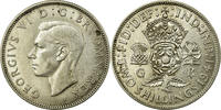 Grande-Bretagne Florin, Two Shillings Monnaie, George VI, Argent -