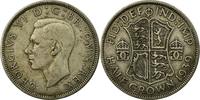 Grande-Bretagne 1/2 Crown Monnaie, George VI, Argent, KM:856 -