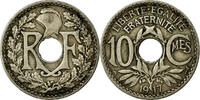 France 10 Centimes Monnaie, Lindauer, Paris, Copper-nickel -