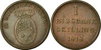 Danemark Rigsbankskilling Monnaie, Frederik VI, Copenhagen, Cuivre -