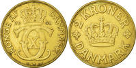 Danemark 2 Kroner Monnaie, Christian X, Copenhagen -