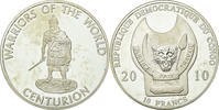 République démocratique du Congo 10 Francs Monnaie, CONGO, DEMOCRATIC REPUBLIC, Silver Plated Copper -