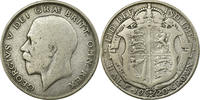 Grande-Bretagne 1/2 Crown Monnaie, George V, Argent, KM:818.1a -