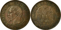 France 2 Centimes Monnaie, Napoleon III, Napoléon III, Bordeaux -