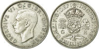 Grande-Bretagne Florin, Two Shillings Monnaie, George VI, Argent -