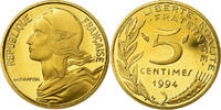 France 5 Centimes Monnaie, Marianne, Paris, Proof, Aluminum-Bronze -