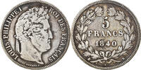 France 5 Francs Monnaie, Louis-Philippe, Bordeaux, Argent -