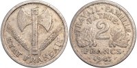 France 2 Francs Monnaie, Bazor, Beaumont le Roger, Aluminium -