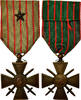 France Médaille Croix de Guerre, Une Etoile, Excellent Quality -