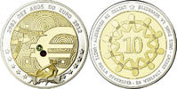 Portugal Médaille 10 ans de l'Euro, Politics, Society, War, Copper -