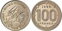 États de l'Afrique équatoriale 100 Francs Monnaie, Paris, Nickel -
