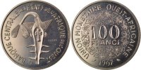 Communauté économique des États de l'Afrique de l' 100 Francs Monnaie, West African States, Nickel -