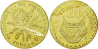 Rwanda 20 Francs Monnaie, ESSAI, Laiton, KM:E6 -