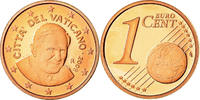 Cité du Vatican Euro Cent Proof, Copper Plated Steel, KM:375 -
