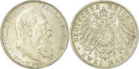 Etats allemands 2 Mark Monnaie, BAVARIA, Otto, Munich, Argent -