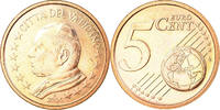 Cité du Vatican 5 Euro Cent Copper Plated Steel, KM:343 -