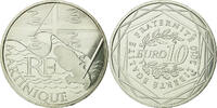 France 10 Euro Martinique, Argent, KM:1662 -