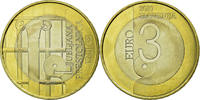 Slovénie 3 Euro Bi-Metallic, KM:95 -
