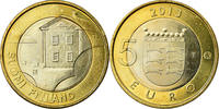 Finlande 5 Euro Ostrobothnia, Bi-Metallic, KM:193 -
