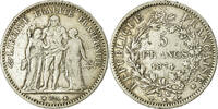 France 5 Francs Monnaie, Hercule, Bordeaux, Argent, Gadoury:745a -