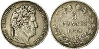 France 5 Francs Monnaie, Louis-Philippe, Bordeaux, Argent, KM:749.7 -