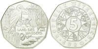 Autriche 5 Euro Pays de l'Eau, Proof, Argent, KM:3222 -