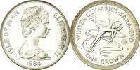 Île de Man Crown Monnaie, Isle of Man, Elizabeth II, Pobjoy Mint, Proof -