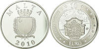 Malte 10 Euro Proof, Argent, KM:140 -