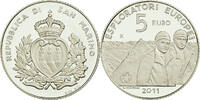 Saint Marin 5 Euro San Marino, Proof, Argent, KM:501 -