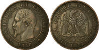 France 2 Centimes Monnaie, Napoleon III, Napoléon III, Strasbourg -