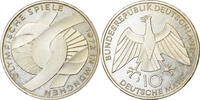 République fédérale allemande 10 Mark Monnaie, Hamburg, Argent -