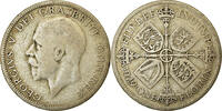 Grande-Bretagne Florin, Two Shillings Monnaie, George V, Argent -
