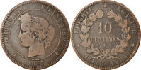 France 10 Centimes Monnaie, Cérès, Bordeaux, Bronze -