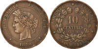 France 10 Centimes Monnaie, Cérès, Paris, Bronze, Gadoury:265a -