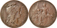 France 10 Centimes Monnaie, Dupuis, Paris, Bronze, Gadoury:277 -