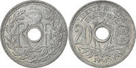 France 20 Centimes Monnaie, Paris, Zinc, Gadoury:324, KM:E88 -