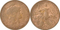 France 5 Centimes Monnaie, Dupuis, Paris, Bronze, Gadoury:165 -