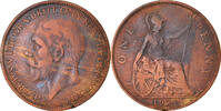 Grande-Bretagne Penny Monnaie, George V, Bronze, KM:826 -