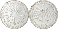 République fédérale allemande 10 Mark Monnaie, Hamburg, Argent -