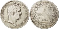 France 5 Francs Monnaie, Louis-Philippe, Paris, Argent, KM:737.1 -