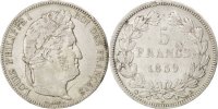 France 5 Francs Monnaie, Louis-Philippe, Rouen, Argent, KM:749.2 -