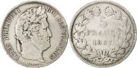 France 5 Francs Monnaie, Louis-Philippe, Bordeaux, Argent -