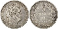 France 5 Francs Monnaie, Louis-Philippe, Paris, Argent, KM:749.1 -