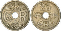Danemark 25 Öre Monnaie, Christian X, Copenhagen, Copper-nickel -