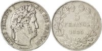 France 5 Francs Monnaie, Louis-Philippe, Paris, Argent, KM:749.1 -