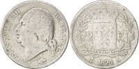 France 2 Francs Monnaie, Louis XVIII, Louis XVIII, Paris, Argent -