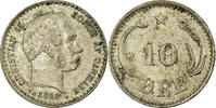 Danemark 10 Öre Monnaie, Christian IX, Copenhagen, Argent -