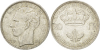 Belgique 20 Francs, 20 Frank Monnaie, Argent, KM:105 -